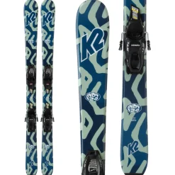 K2 Indy Skis + FDT 4.5 Bindings + Indy 1 Ski Boots + evo Sessel Helmet + Goggle Combo - Kids'-Kids Skis|Kids Ski Packages