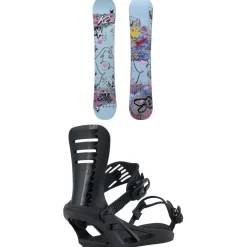 K2 Medium Snowboard + Formula Snowboard Bindings 2025- Snowboards With Bindings|Snowboard Packages