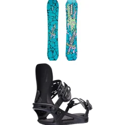 K2 x Brain Dead Passport Snowboard + Network Snowboard Bindings - Women's 2025- Snowboards With Bindings|Snowboard Packages