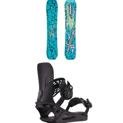 K2 x Brain Dead Passport Snowboard + Edition Snowboard Bindings 2025- Snowboards With Bindings|Snowboard Packages