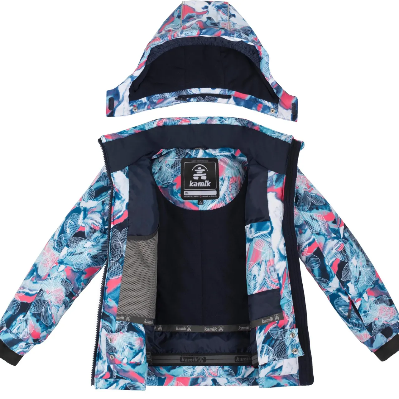 Kamik Tallie Floressence Jacket - Girls'-Kids Kids Jackets|Girls Snow Clothing
