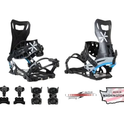 Karakoram Nomad + Split Interface Splitboard Bindings 2025- Backcountry Snowboarding|Snowboard Bindings