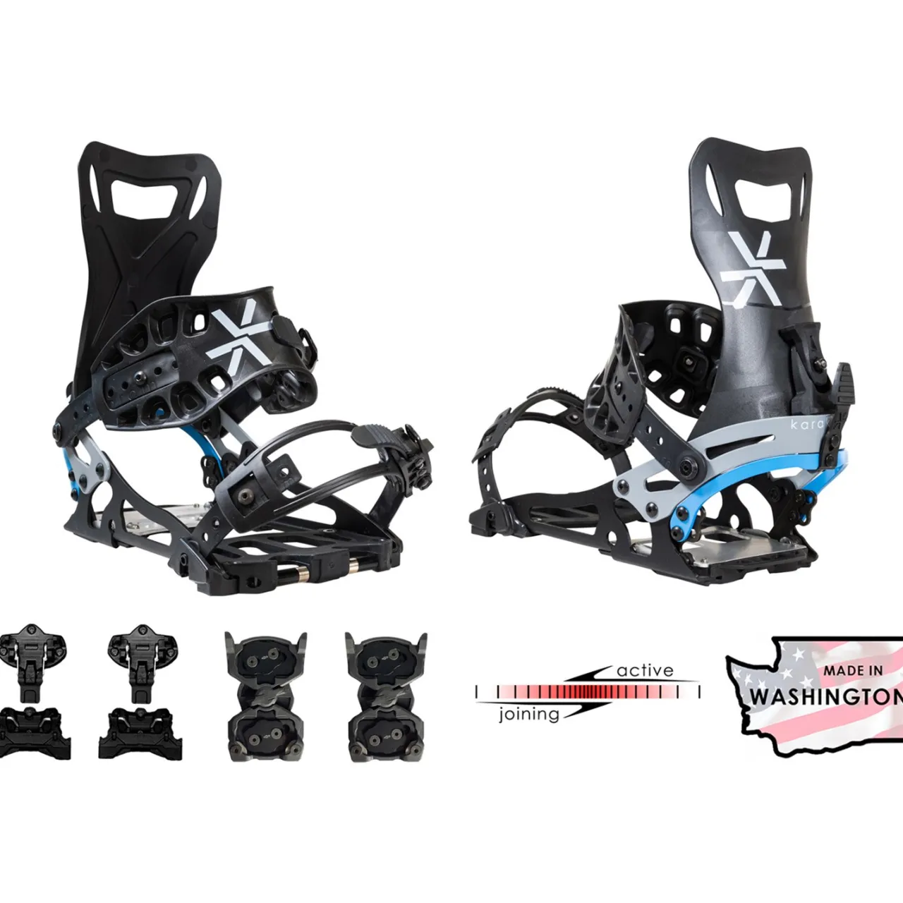 Karakoram Nomad + Split Interface Splitboard Bindings 2025- Backcountry Snowboarding|Snowboard Bindings