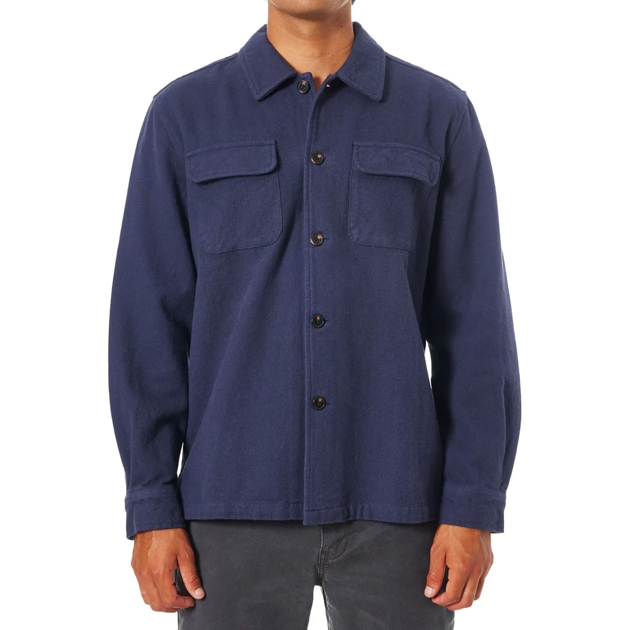Katin Shiloh Solid Flannel - Men's- Casual Clothing|Shirts