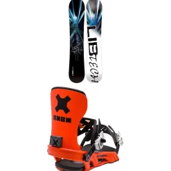 Lib Tech Dynamo C3 Snowboard + Bent Metal Axtion Snowboard Bindings 2024- Snowboards With Bindings|Snowboard Packages