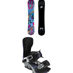 Lib Tech Mayhem Rad Ripper C3 Snowboard + Bent Metal Transfer Snowboard Bindings 2025- Snowboards With Bindings|Snowboard Packages