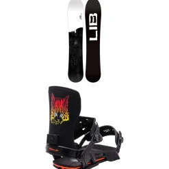 Lib Tech Steely D C3 Snowboard + Bent Metal Transfer Snowboard Bindings 2024- Snowboards With Bindings|Snowboard Packages