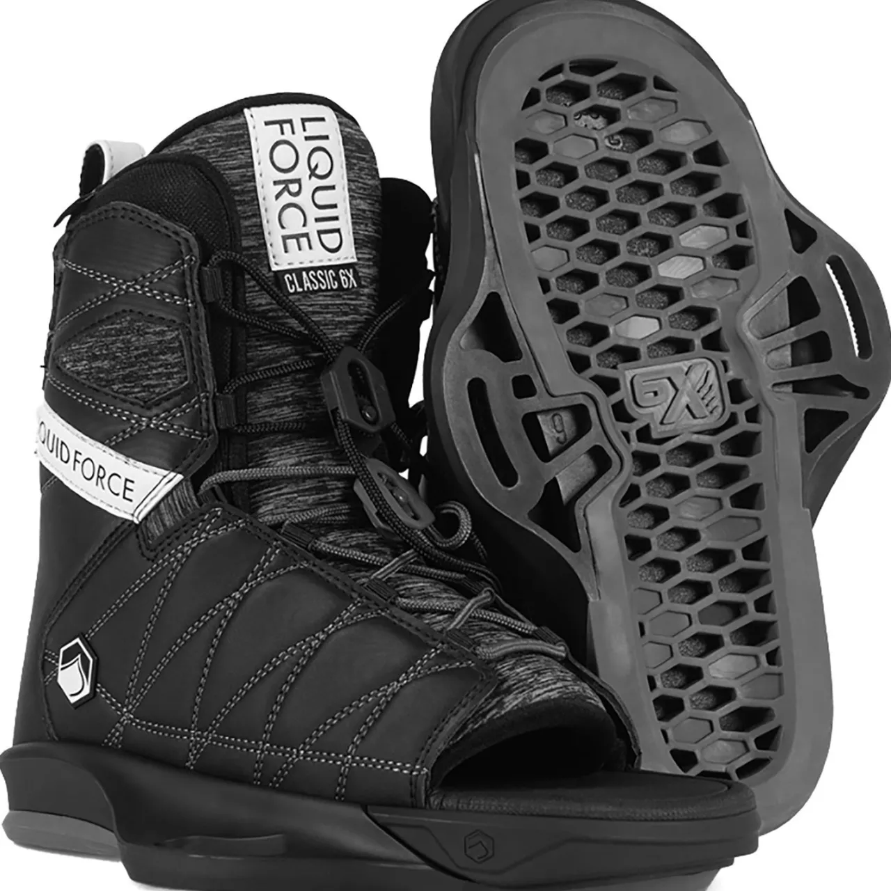 Liquid Force Classic 6X OT Wakeboard Bindings 2025- Wakeboard Bindings