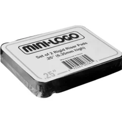 Mini Logo Rigid .25" Riser Pads- Risers