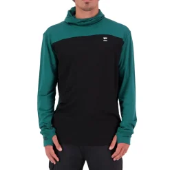 MONS ROYALE Yotei Powder Long-Sleeve Hoodie - Men's- Base Layers|Snow Clothing