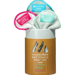 mountainFLOW eco-wax Bamboo and Cotton Bike Towels - 3 Pack- Cleaning Supplies
