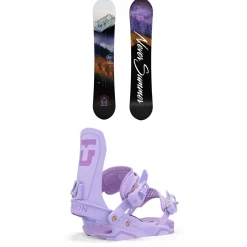 Never Summer Lady FR Snowboard + Union Trilogy Snowboard Bindings - Women's 2025- Snowboards With Bindings|Snowboard Packages
