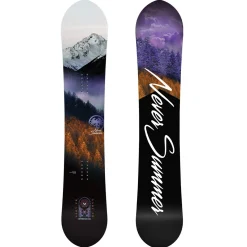 Never Summer Lady FR Snowboard + Flux EM Snowboard Bindings - Women's 2025- Snowboards With Bindings|Snowboard Packages