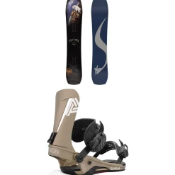 Never Summer Nokhu Snowboard + Union Atlas Snowboard Bindings 2025- Snowboards With Bindings|Snowboard Packages