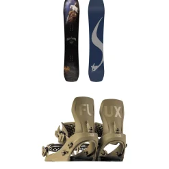 Never Summer Nokhu Snowboard + Flux CV Snowboard Bindings 2025- Snowboards With Bindings|Snowboard Packages