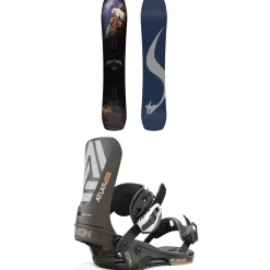 Never Summer Nokhu Snowboard + Union Atlas Pro Snowboard Bindings 2025- Snowboards With Bindings|Snowboard Packages