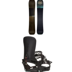 Nidecker Escape Plus Snowboard + Season Universal Snowboard Bindings 2025- Snowboards With Bindings|Snowboard Packages