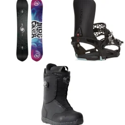 Nidecker Gamma APX Snowboard + Season Universal Snowboard Bindings + Rift Snowboard Boots 2025- Snowboards, Bindings & Boots|Snowboard Packages