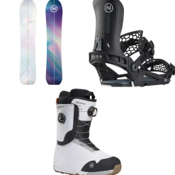 Nidecker Mellow Snowboard + Kaon Snowboard Bindings + Rift Snowboard Boots 2025- Snowboards, Bindings & Boots|Snowboard Packages