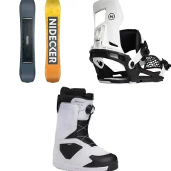 Nidecker Sensor Snowboard + Muon-X Snowboard Bindings + Cascade Snowboard Boots 2025- Snowboards, Bindings & Boots|Snowboard Packages