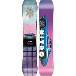 Nitro Cheap Thrills Snowboard + Rambler Snowboard Bindings + Sentinel Boa Snowboard Boots 2025- Snowboards, Bindings & Boots|Snowboard Packages