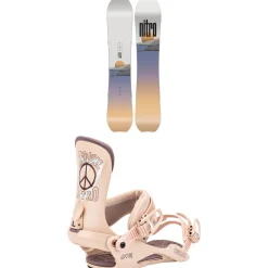Nitro Drop Snowboard + Cosmic Snowboard Bindings - Women's 2025- Snowboards With Bindings|Snowboard Packages