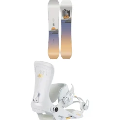 Nitro Drop Snowboard + Poison Snowboard Bindings - Women's 2025- Snowboards With Bindings|Snowboard Packages