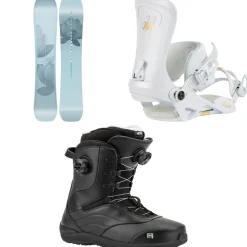 Nitro Karma Snowboard + Poison Snowboard Bindings + Crown Boa Snowboard Boots - Women's 2025- Snowboards, Bindings & Boots|Snowboard Packages