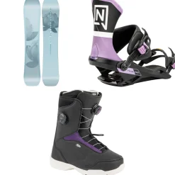 Nitro Karma Snowboard + Team Pro Snowboard Bindings + Scala Boa Snowboard Boots - Women's 2025- Snowboards, Bindings & Boots|Snowboard Packages