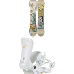 Nitro Mercy Snowboard + Poison Snowboard Bindings - Women's 2025- Snowboards With Bindings|Snowboard Packages