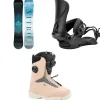 Nitro Mystique Snowboard + Cosmic Snowboard Bindings + Scala Boa Snowboard Boots - Women's 2025- Snowboards, Bindings & Boots|Snowboard Packages