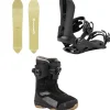 Nitro Pow Snowboard + One Snowboard Bindings + Skylab Boa Snowboard Boots 2025- Snowboards, Bindings & Boots|Snowboard Packages