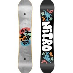 Nitro Ripper Snowboard + Mini Charger Snowboard Bindings - Kids 2025-Kids Kids Snowboard Packages|Snowboard Packages
