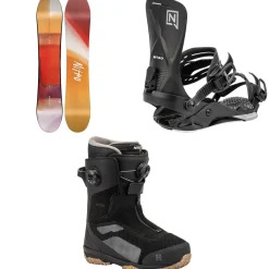 Nitro Santoku Snowboard + Phantom Snowboard Bindings + Skylab Boa Snowboard Boots 2025- Snowboards, Bindings & Boots|Snowboard Packages