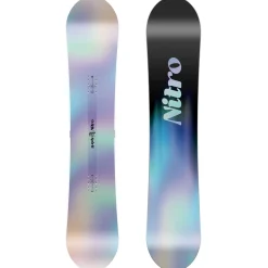 Nitro Spirit Snowboard + Mini Charger Snowboard Bindings - Kids 2025-Kids Kids Snowboard Packages|Snowboard Packages