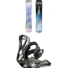Nitro Spirit Snowboard + Micro Charger Snowboard Bindings - Kids 2025-Kids Kids Snowboard Packages|Snowboard Packages