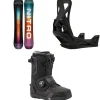 Nitro Team Snowboard + Burton Step On Snowboard Bindings + Profile Step On TLS Snowboard Boots 2025- Step On Packages|Snowboard Packages