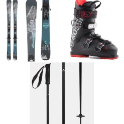 Nordica SUV 84 + TP2 Compact FDT Ski Bindings + Rossignol Evo 70 Ski Boots + evo Merge Ski Poles 2024- Skis, Boots, Bindings & Poles|Skis With Bindings