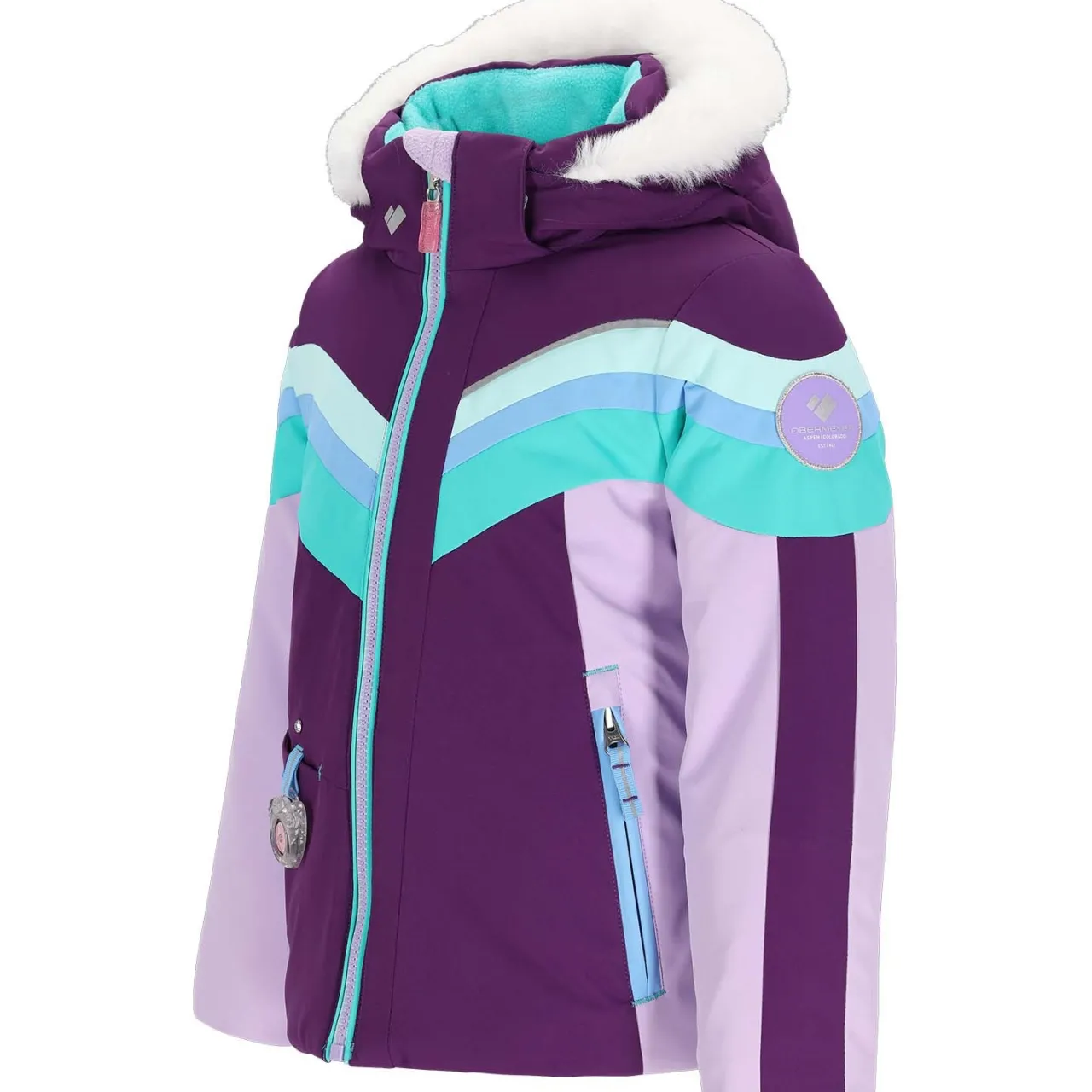Obermeyer Cara Mia Faux Fur Jacket - Toddler Girls'- Snowboard Jackets|Ski Jackets
