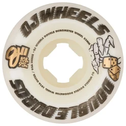 OJ Double Duro White Mini Combo 101a/95a Skateboard Wheels- Wheels