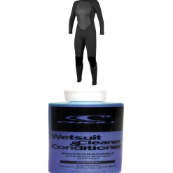 O'Neill 3/2 Reactor II Back Zip Wetsuit - Women's + Wetsuit Cleaner- Wetsuit Kits