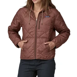 Patagonia Diamond Quilted Bomber Hoodie - Women's-Women Snow Clothing|Casual Clothing