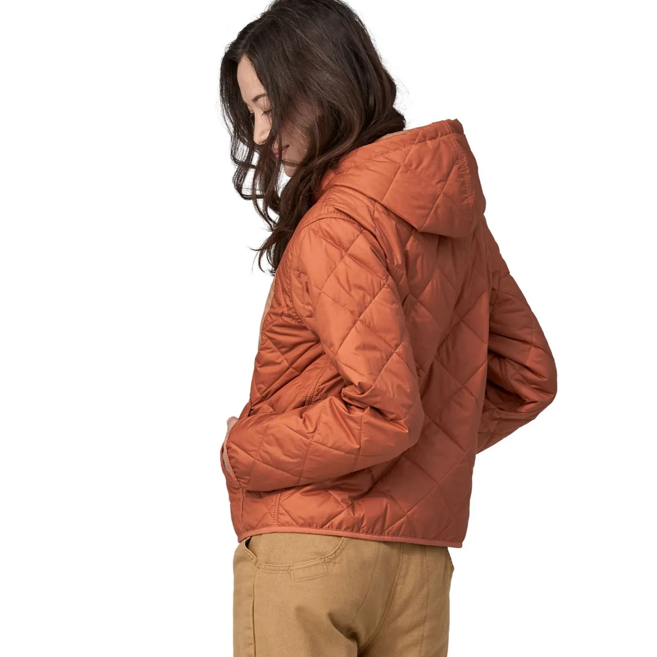 Patagonia Diamond Quilted Bomber Hoodie - Women's-Women Snow Clothing|Casual Clothing