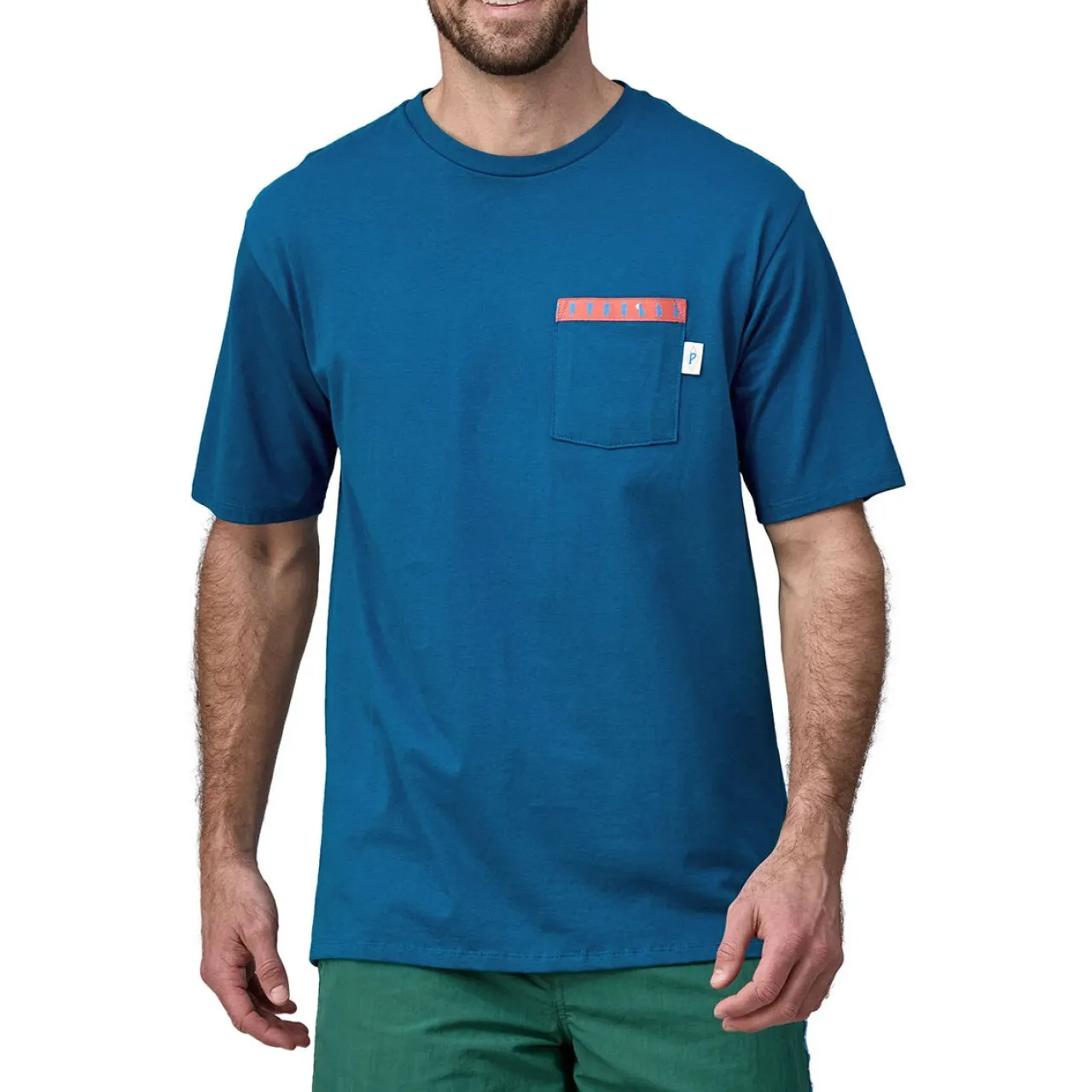 Patagonia Water People Organic Pocket T-Shirt - Men's- Casual Clothing|T-Shirts