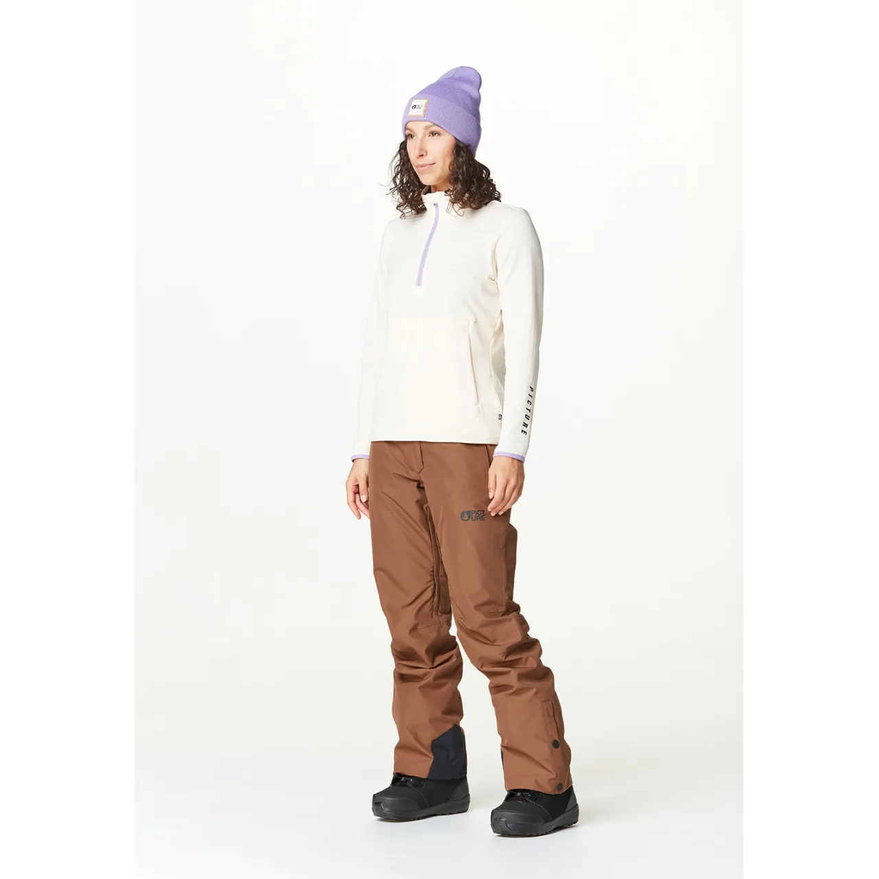 Picture Organic Bake 1/4 Grid Fleece - Women's-Women Casual Clothing|Snow Clothing