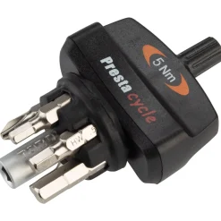 Prestacycle TorqKey Mini Preset Torque Tool with 6 Bits & Holder- Tools