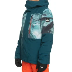 Quiksilver Mission Printed Block Jacket - Boys'-Kids Kids Jackets|Boys Snow Clothing