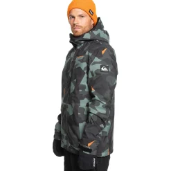 Quiksilver Mission Printed Jacket - Men's- Snow Clothing|Snowboard Jackets