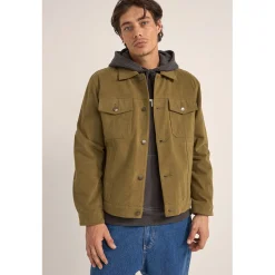 Rhythm Brushed Twill Trucker Jacket - Men's- Snow Clothing|Casual Jackets