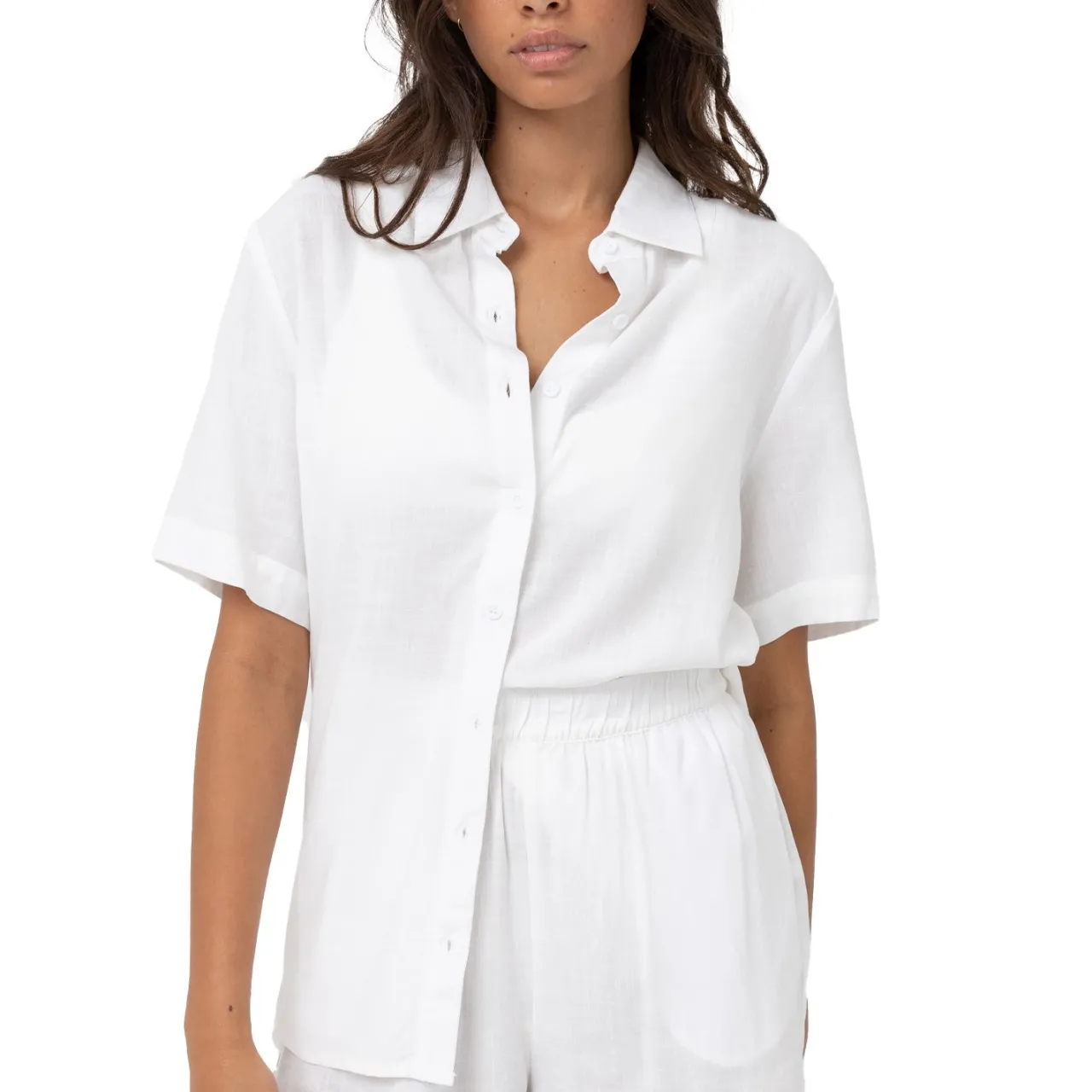 Rhythm Classic Lounge Shirt - Women's-Women Casual Clothing|Tops & Shirts